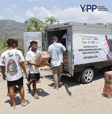 YPP Emtek Media Jangkau Manggarai Timur Salurkan Bantuan Gempa wajo dan Layanan Psikososial Anak